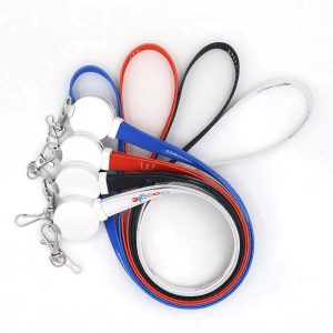 3-in-1 Polyester Charging Cable Lanyard