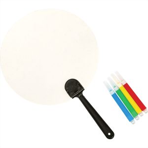 Colouring Paper Fan Set