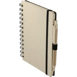 5'''' x 7''''  Wheat Straw Notebook With Pen